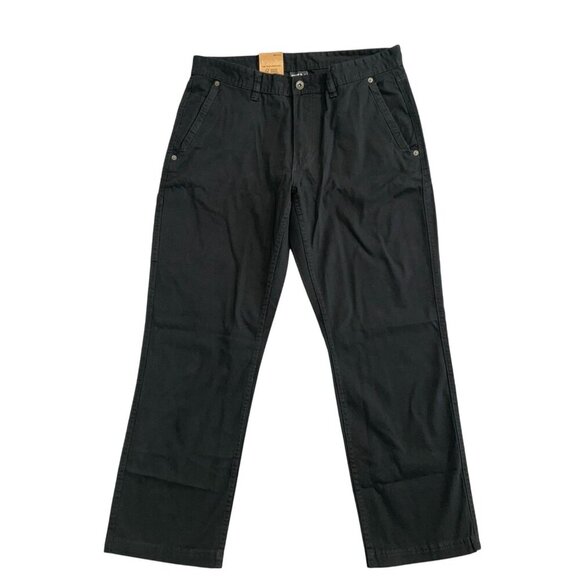 NEW Eddie Bauer Men's 34x29 Canvas Utility Pants Black Cargo - Picture 3 of 9